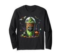 Green Matcha Latte Cup for Fall & Halloween Mom Witch Coffee Manche Longue