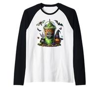 Green Matcha Latte Cup for Fall & Halloween Mom Witch Coffee Manche Raglan