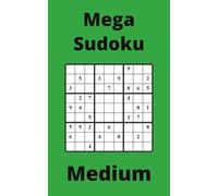 Green Mega Sudoku Book, 9x9 Puzzles, 50 Pages, 5x8, Medium