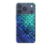 Green Mermaid Fish Scale Etui Coque Housse pour iPhone 17 Pro