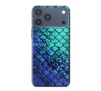 Green Mermaid Fish Scale Etui Coque Housse pour iPhone 17 Pro Max