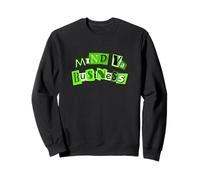 Green Mind Ya Business Green Graphic Sweatshirt
