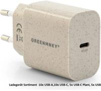 Green Mnky ZB.CS.1 Boîtier chargeur pour USB A et C en vert