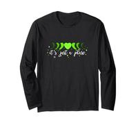 Green Moon Phase Heart - I'll Get Over It... Graphique vert Manche Longue
