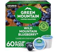 Green Mountain Coffee Roasters Wild Mountain Blueberry Keurig K-Cup - Lot de 60 dosettes de café torréfié léger (6 paquets de 10)