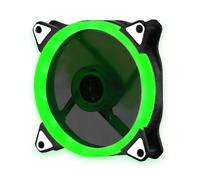 (Green)Mute RGB LED Light Cooling Fan Heat Dissipation Heatsink for Computer PC Case
