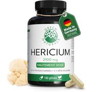 Green Naturals Crinière de Lion 2 100 mg - Extrait 10:1 - 180 gélules
