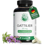 Green Naturals Gattilier 20 mg (extrait 5:1) - 180 gélules