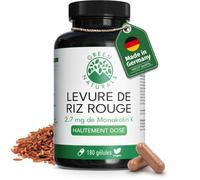 Green Naturals Levure de Riz Rouge - 2,7 mg Monacoline K - 180 gélules