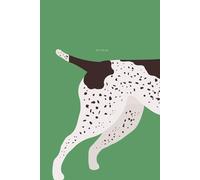 Green Notebook GSP Black Patch Ticking German Shorthaired Pointer 6" x 9": 110-Page Lined Journal for Dog Lovers & Hunters: Perfect Medium-Sized ... Gift for GSP Owners & Bird Dog Enthusiasts
