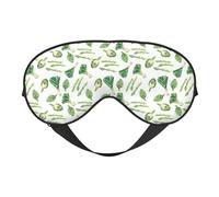 Green Onions Masque de sommeil asperges double face pour homme et femme - Occultant pour dormir et voyager