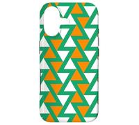 Green Orange White Ireland Tricolor Triangle Zigzag Pattern Coque pour iPhone 17