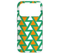 Green Orange White Ireland Tricolor Triangle Zigzag Pattern Coque pour iPhone 17 Pro