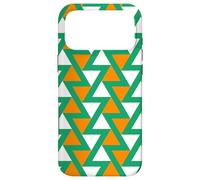 Green Orange White Ireland Tricolor Triangle Zigzag Pattern Coque pour iPhone 17 Pro Max