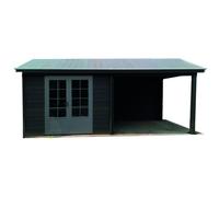 GREEN OUTSIDE-Abri de jardin Antibes composite 18,5 m²