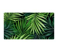 Green Palm Leaves-1848 Tapis de cuisine de luxe pour sol, lavable en machine et imperméable, séchage rapide, antidérapant, design rétro vintage