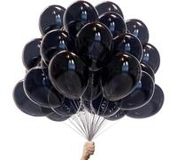 Green Paw Products - Ballons d'anniversaire noirs • 50 pièces • 100% latex naturel • BIO • Ballon gonflable • Anniversaire, Mariage, Baptême • Unisexe Adulte