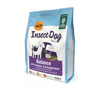 Green Petfood InsectDog Balance Nourriture sèche de qualité supérieure pour chiens adultes Protéines de canard et d'insectes Sans gluten Avec vitamine E & C Faible teneur en matières grasses 1 x 900 g