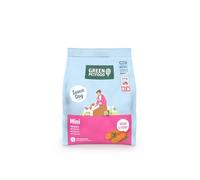 Green Petfood InsectDog Mini mit Insekten (1 x 900 g) | Adult Mini | Premium Trockenfutter für ausgewachsene Kleine Hunde | Süßkartoffel & Erbse | getreidefrei | extrakleine Kroketten | 1er Pack