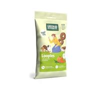 Green Petfood VeggieDog Loopies Lot de 12 friandises végétaliennes pour Chien avec légumes (12 x 100 g) | Adultes | Friandises végétaliennes pour Tous Les Jours | sans Gluten | Snack| Faible en