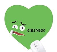 green peur émotion grincer peur Jeux de tapis de souris en forme de coeur