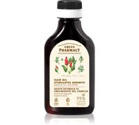 Green Pharmacy Red Peppers Burdock Oil huile de bardane pour stimuler la repousse des cheveux 100 ml