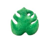 Green Philosophy Co. Coussin en Peluche en Forme de Feuille - Accent 3D Monstera Deliciosa Coussin décoratif pour canapé canapé Salon décoration d'intérieur pour Amoureux des Plantes, Amoureux du