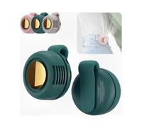 (Green) Portable Silent Mini Bladeless Clip On Fan with Adjustable 3-Speed for Outdoor Travel Office Desk and Personal Cooling
