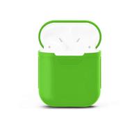 (Green)Portable Wireless Bluetooth Earphone Silicone Protective Box Anti-lost Dropproof Storage Bag for Apple AirPods 1/2