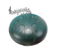 (Green)Rain Drum for Outside Garden,Chakra Drum for Rain Outdoor, Drum Rain Chime Waterproof chakra Drum 6 Inches 8 Notes