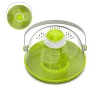 Green Reptile Habitat Terrarium - Mini cage d'élevage pour petits animaux | Boîte ventilée pour tortues, à soie, escargots, lézards, idéal pour les soins des animaux d'intérieur