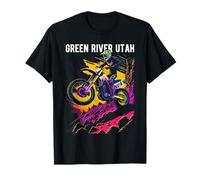 Green River Utah Motocross Dirt Bike Design T-Shirt