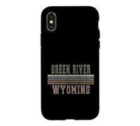 Green River Wyoming rétro Coque pour iPhone X/XS