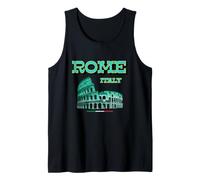 Green Roma Italia Colosseum Souvenirs, This is Rome Italy Débardeur