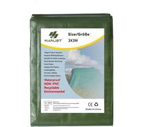 Green Roof Tarpaulin 140gsm Waterproof Heavy Duty Recyclable Pe Tarpaulin Tarpaulin Cover For Camping Picnic Tent Construction Truck Tarp (10' X 10')