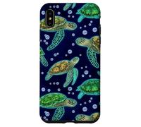Green Sea Turtle Marine Life Ocean Decorative Pattern Coque pour iPhone XS Max