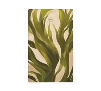 Green Seaweed Plaque murale vierge pour interrupteur décoratif 1 gang pour cuisine, salle de bain, taille 11,4 x 7 cm