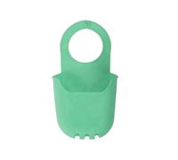 (Green)Silicone Hanging Bag Portable Lightweight Solid Color Universal Mobile Phone Storage Pouch Beach