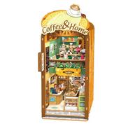 Green Slide Book Nook Coffee Shop Puzzle 3D Bois 213 Pièces | LED