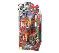 Green slide - book nook - magie de noël - led - 286 pièces