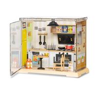 Green Slide Maquette Miniature Cuisine Empilable LED DIY 102 Pcs