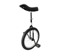 Green Slide Monocycle 18" Gamme Nova Noir, Apprentissage (Fourche Ronde), Jante Aluminium, Selle Confortable Réglable avec Poignée