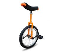 Green Slide Monocycle 20" Gamme Edge Orange, Freestyle (Fourche Carrée Tricks), Jante Aluminium, Selle Poignée
