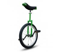 Green Slide Monocycle 20" Gamme Edge Vert, Freestyle (Fourche Carrée Tricks), Jante Aluminium, Selle Poignée