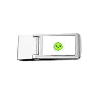 Green Squint Smail Head Expression Pince à billets fine en acier inoxydable