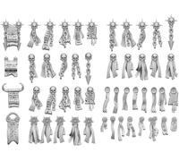 Green Staff World GSWD-11632 Kit d'impression 3D non-échelle Purity Shields Chaos, 50 pièces, kit d'imprimante 3D