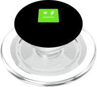 Green Star Bloc Éclaircissant Visage Graphique Vert PopSockets PopGrip pour MagSafe