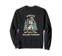 Green State Forest New Jersey Randonnée Raton Laveur Sweatshirt