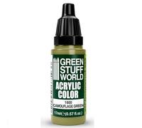 Green Stuff World - Couleur acrylique camouflage vert 1800 pour modèles et miniatures