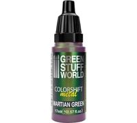 Green Stuff World Peinture métal 10 ml acrylique métal bricolage intérieur extérieur colorshift Metal Martian Green